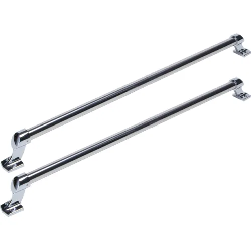 GRSS12K – PHOENIX USA Exterior Grab Bar, Polished Stainless Steel 12 Inch Length 7/8 Inch Tubing Set Of 2 With Mounti...